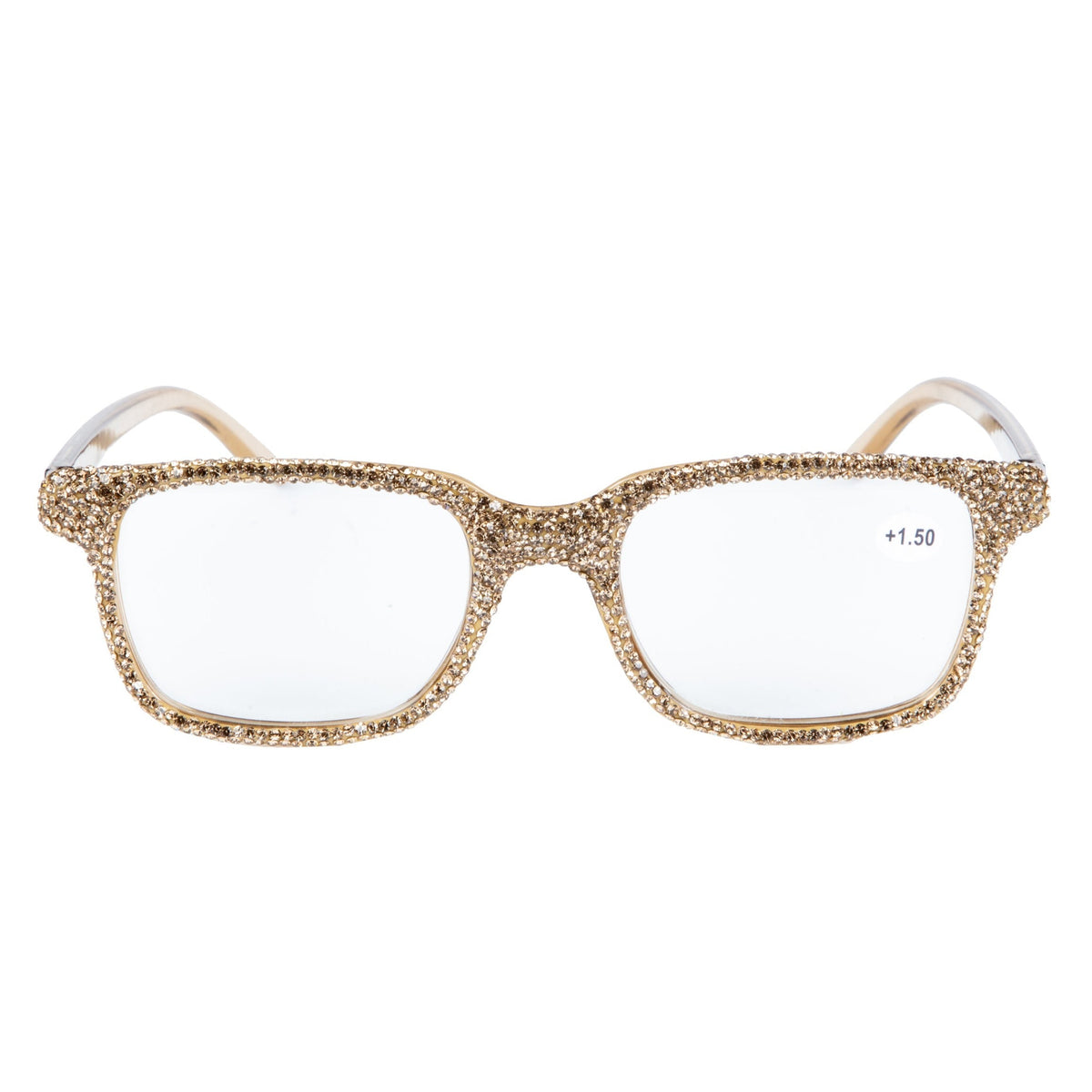Handmade Rhinestone Rectangle Reader Glasses G0444