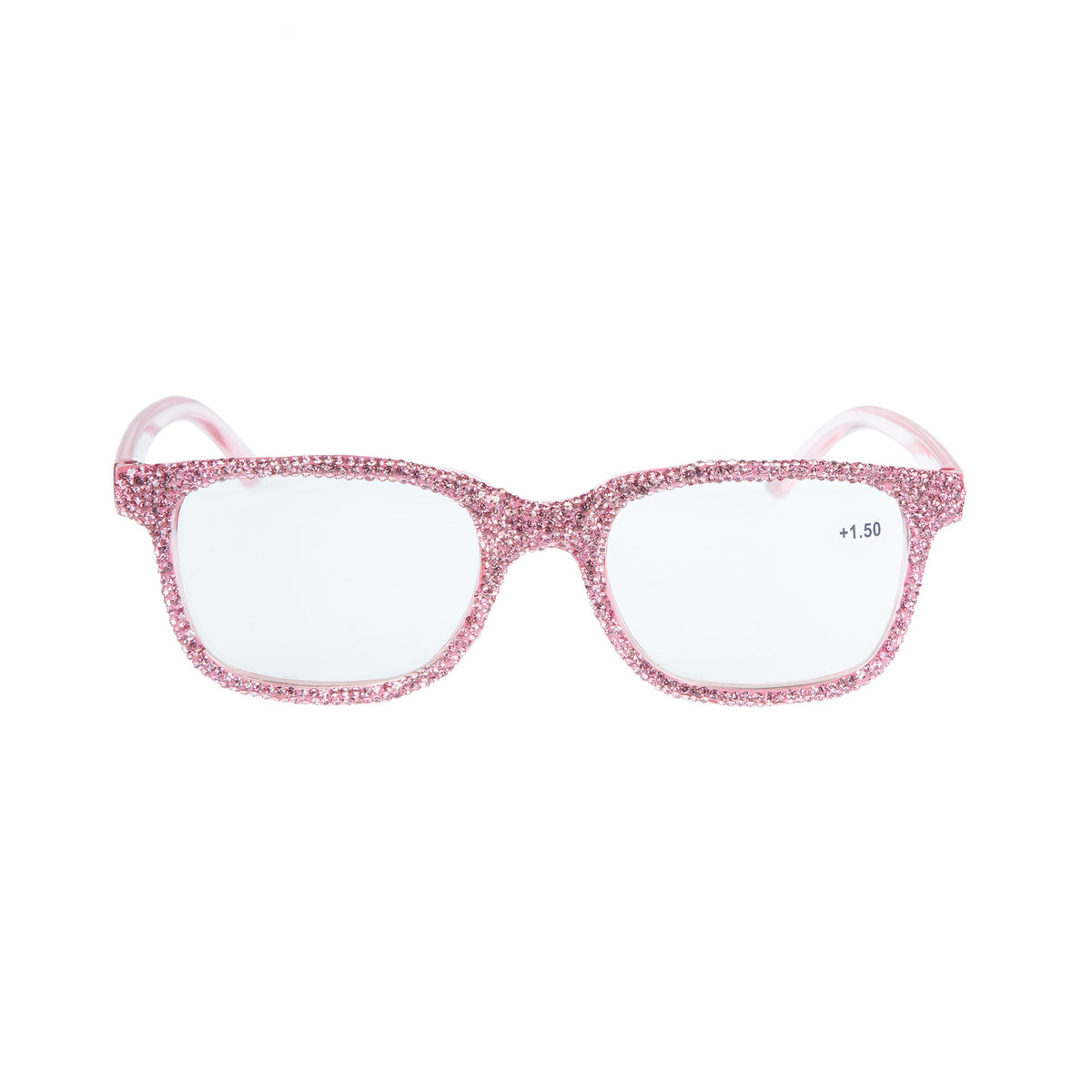 Handmade Rhinestone Rectangle Reader Glasses G0444