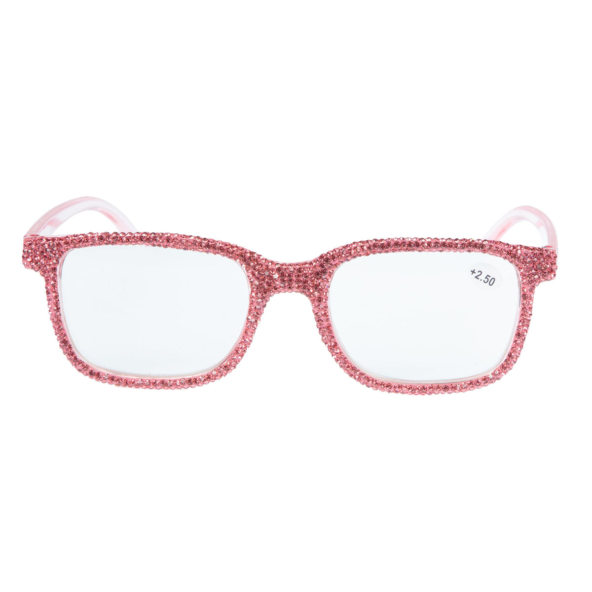 Handmade Rhinestone Rectangle Reader Glasses G0444