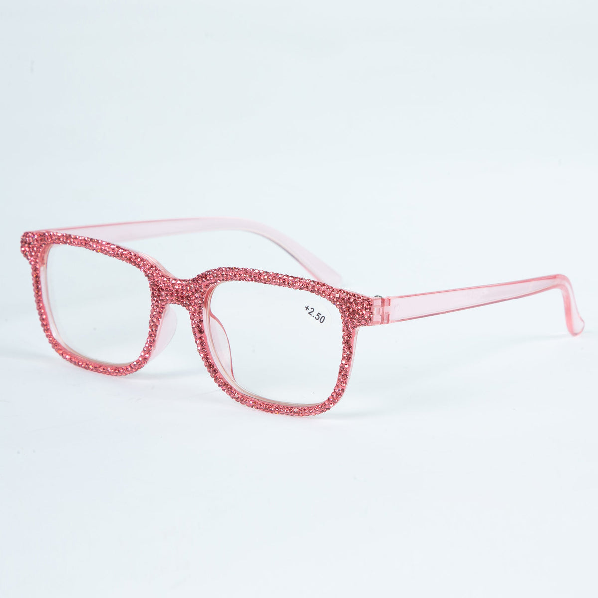 Handmade Rhinestone Rectangle Reader Glasses G0444