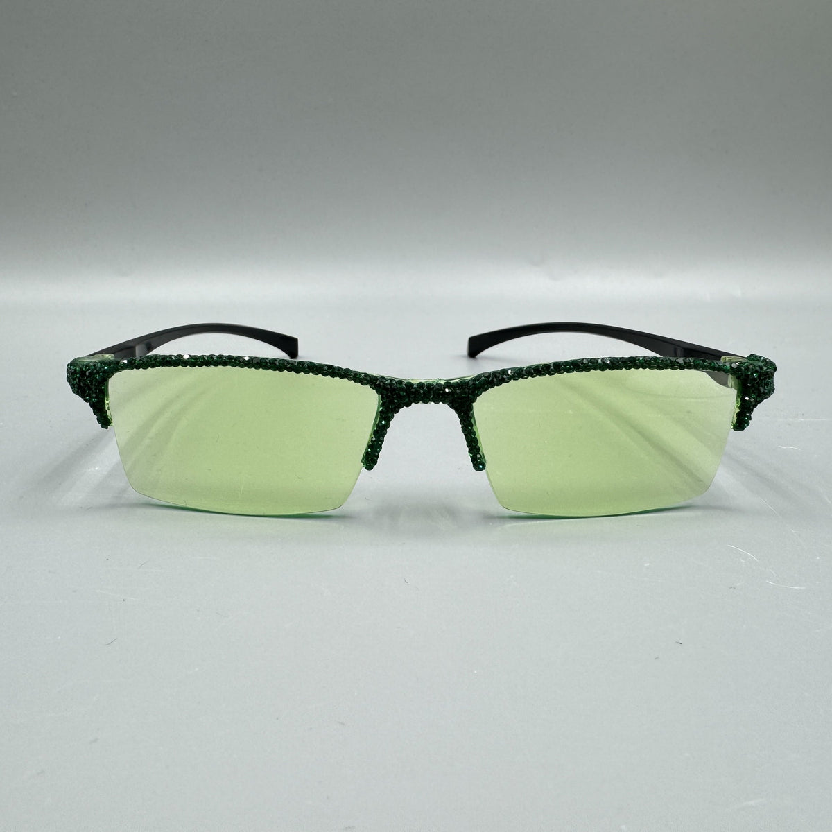 Handmade Rhinestone Rimless Sunglasses G0445