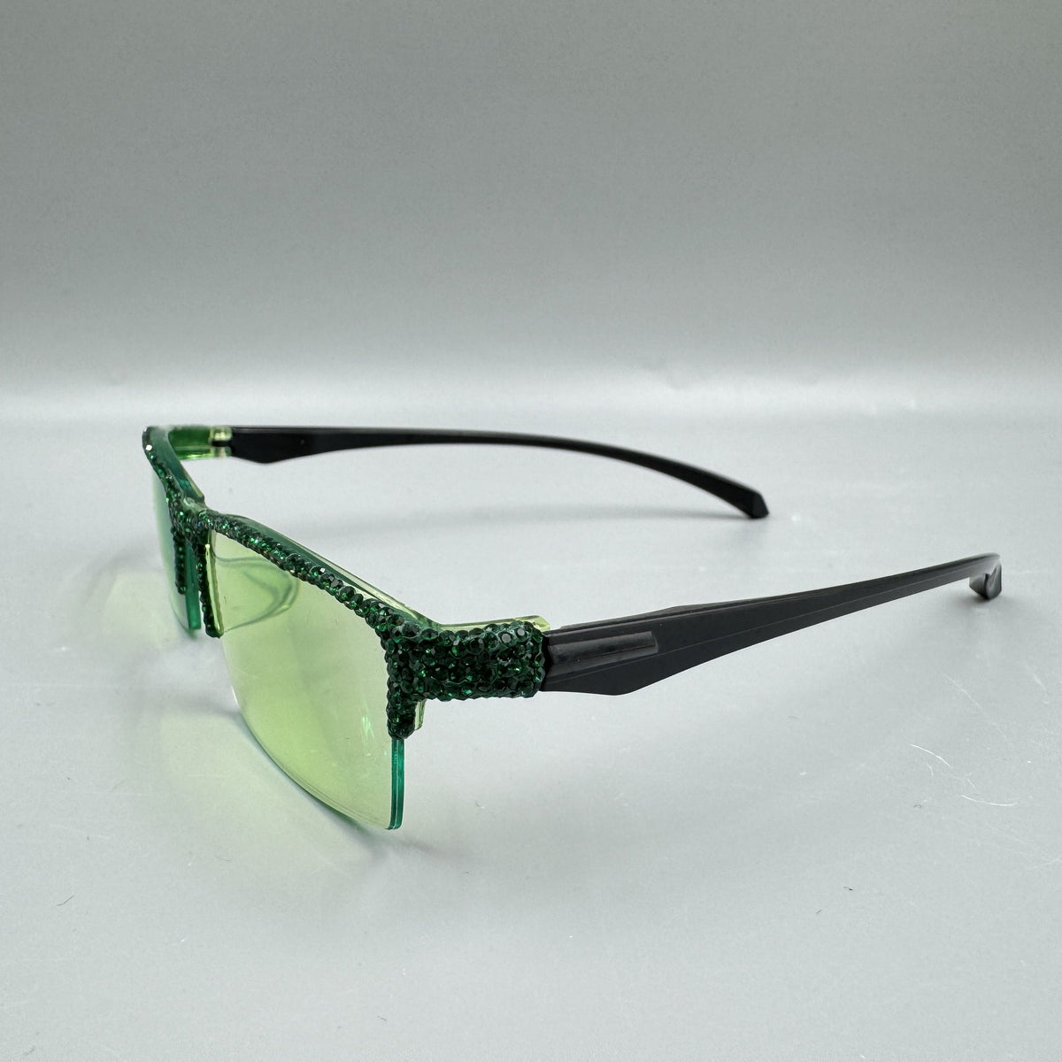 Handmade Rhinestone Rimless Sunglasses G0445