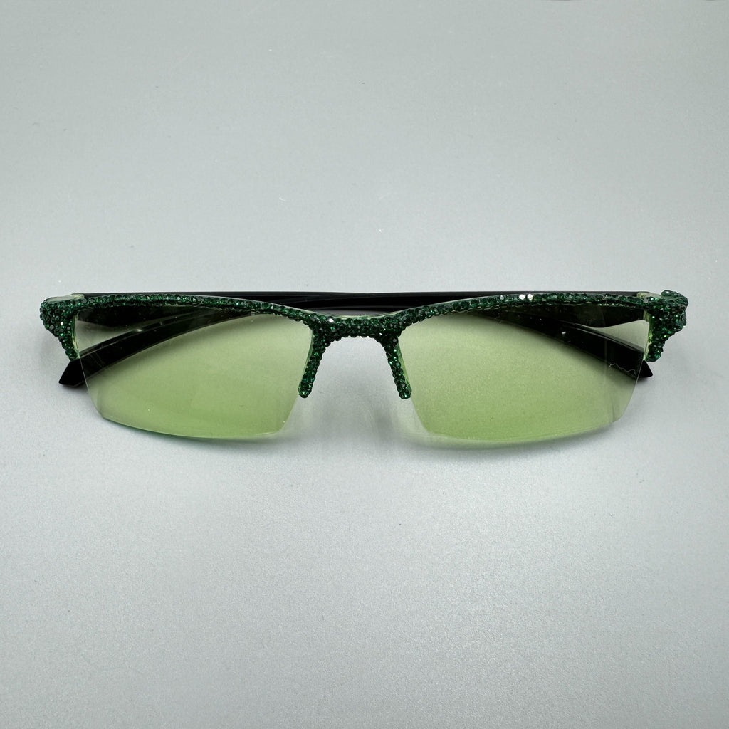 Handmade Rhinestone Rimless Sunglasses G0445