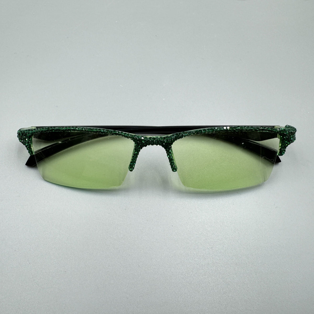 Handmade Rhinestone Rimless Sunglasses G0445
