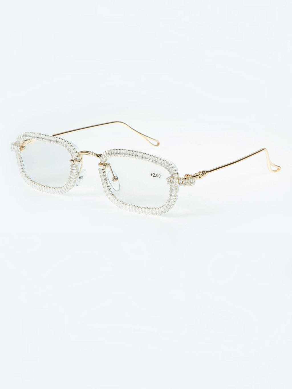 Handmade Rhinestone Round Reader Glasses G0446