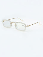 Handmade Rhinestone Round Reader Glasses G0446