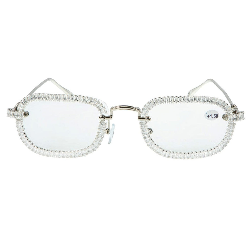 Handmade Rhinestone Round Reader Glasses G0446