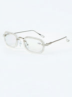 Handmade Rhinestone Round Reader Glasses G0446-Silver