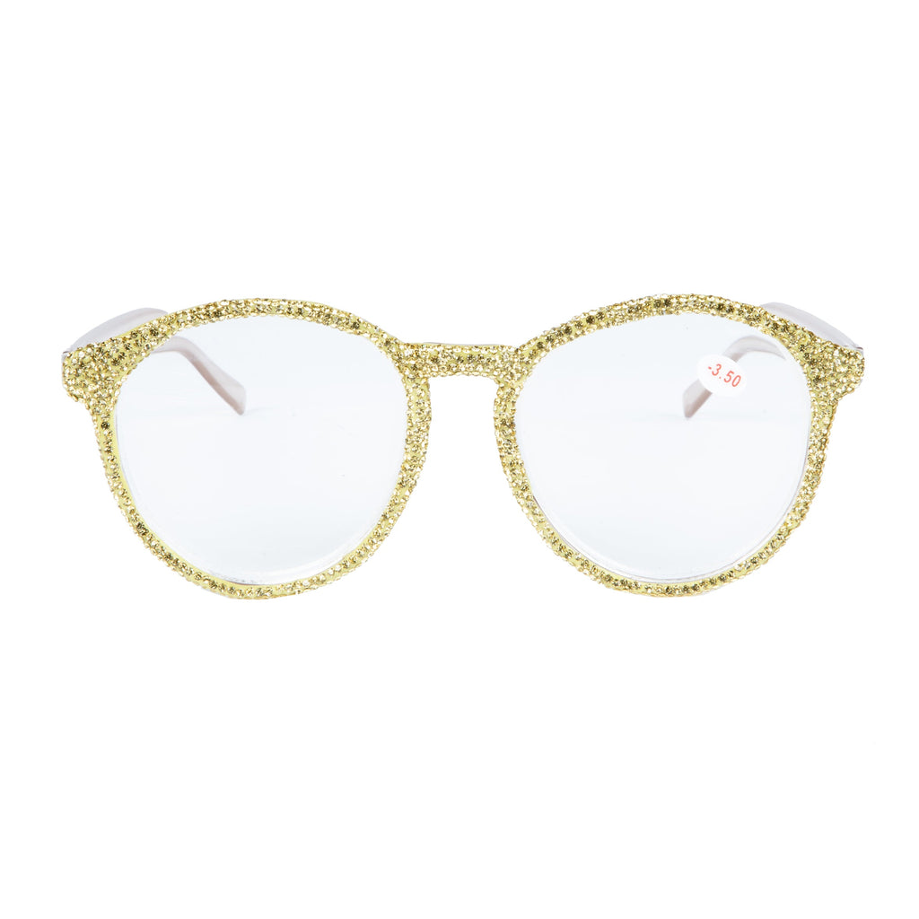 Handmade Rhinestone Round Reader Glasses G0450
