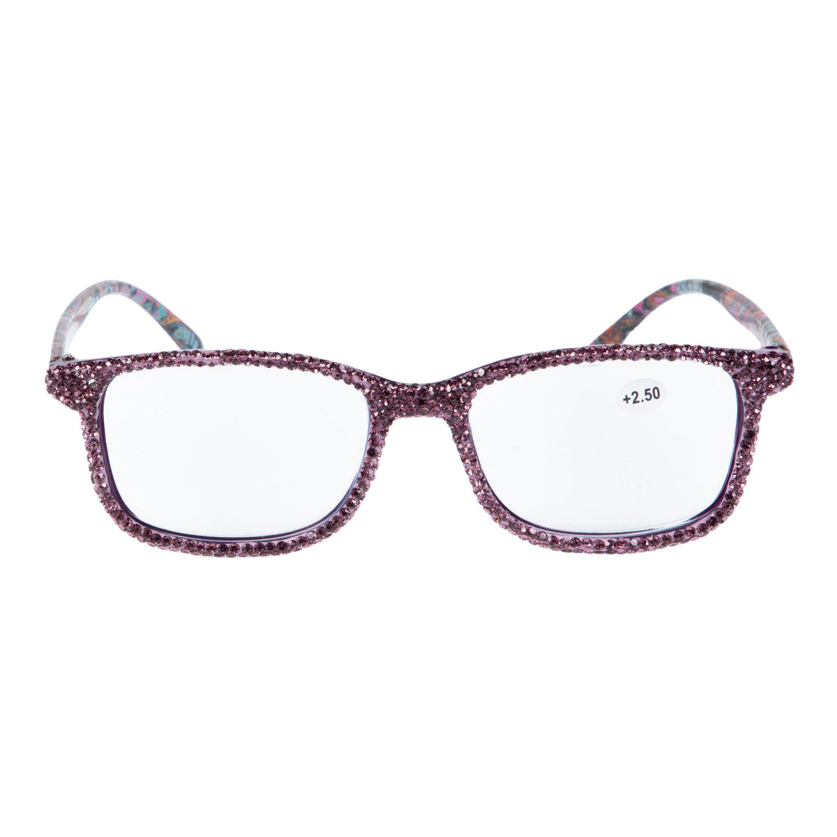 Handmade Rhinestone Rectangle Reader Glasses G0452