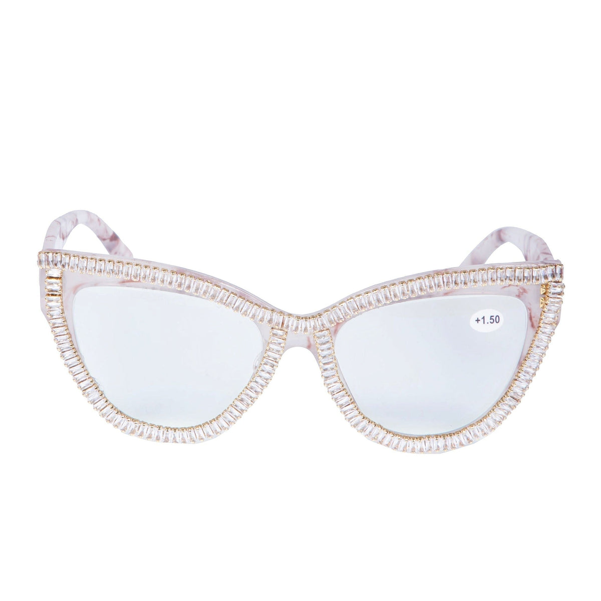 Handmade Rhinestone Cat-Eye Reader G0455