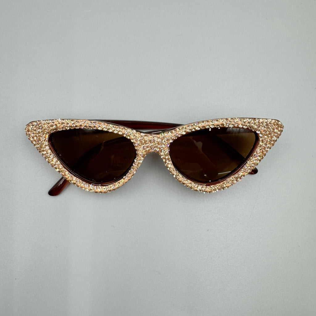 Handmade Rhinestone Cat Eye Sunglasses G0456