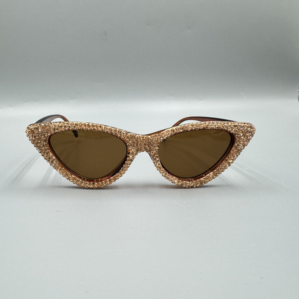 Handmade Rhinestone Cat Eye Sunglasses G0456