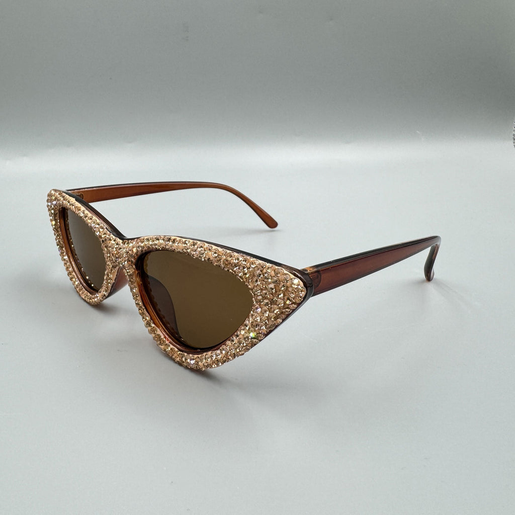 Handmade Rhinestone Cat Eye Sunglasses G0456