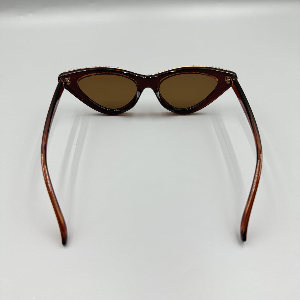 Handmade Rhinestone Cat Eye Sunglasses G0456