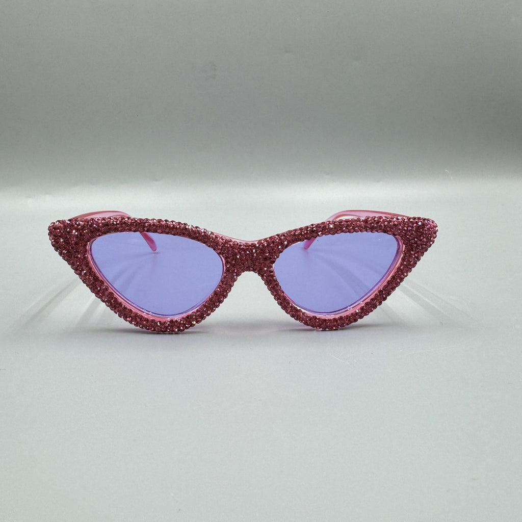 Handmade Rhinestone Cat Eye Sunglasses G0456