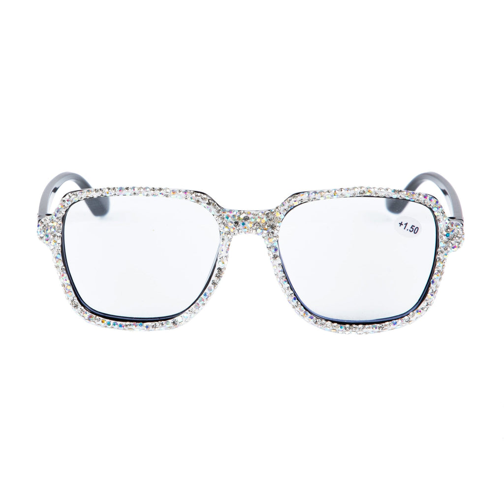 Handmade Rhinestone Square Reader G0462
