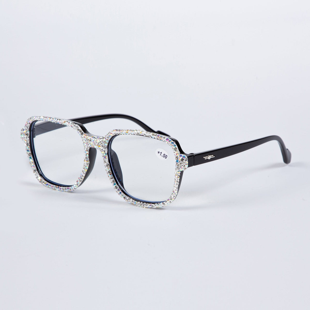Handmade Rhinestone Square Reader G0462