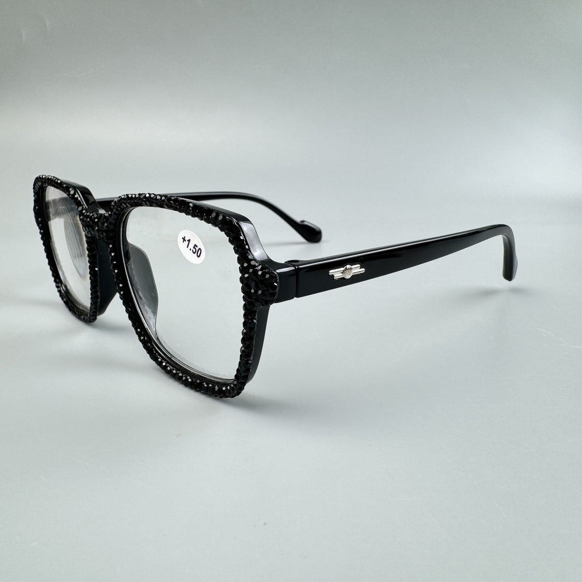Handmade Rhinestone Square Reader G0462