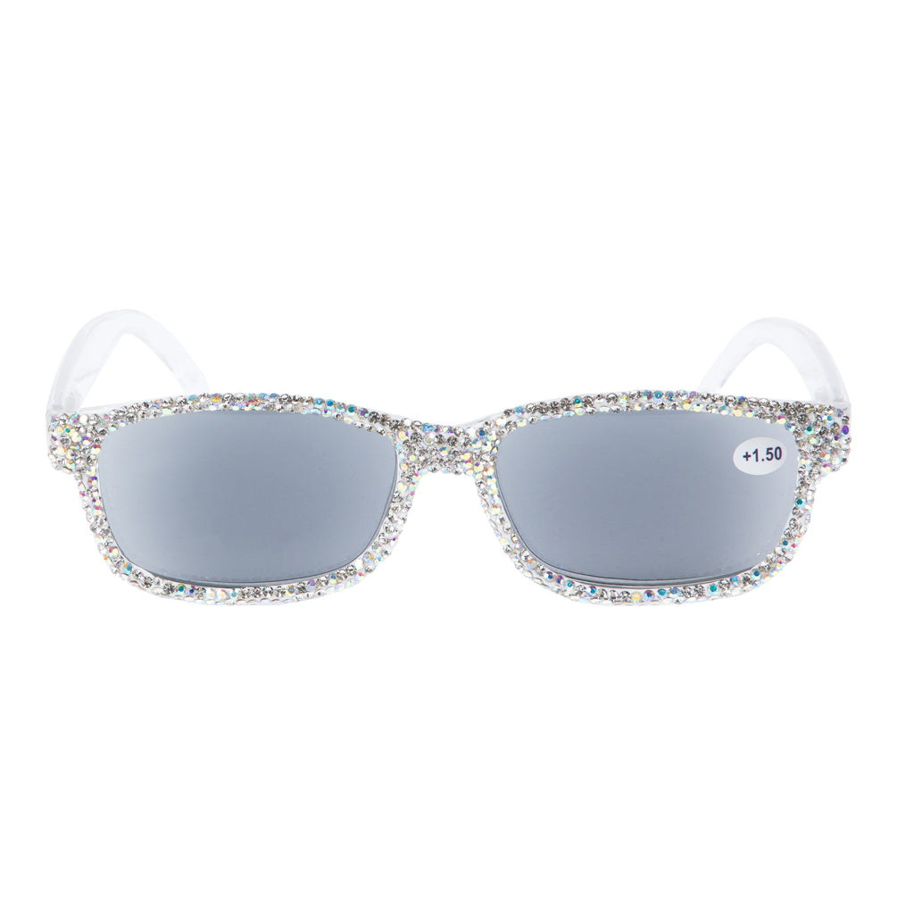 Rhinestone Rectangle Sun Reader G0463