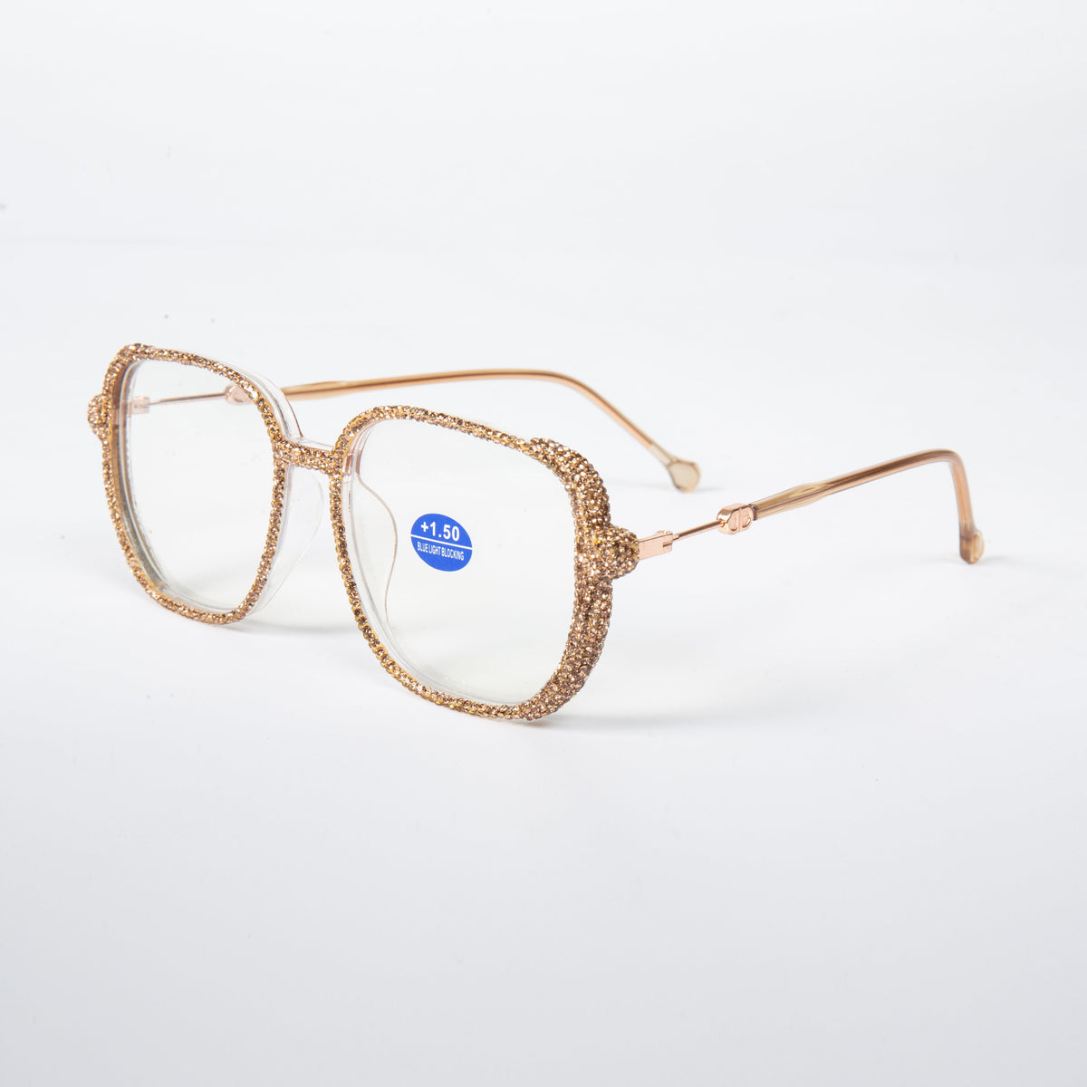 Handmade Rhinestone Square Reader Glasses G0468