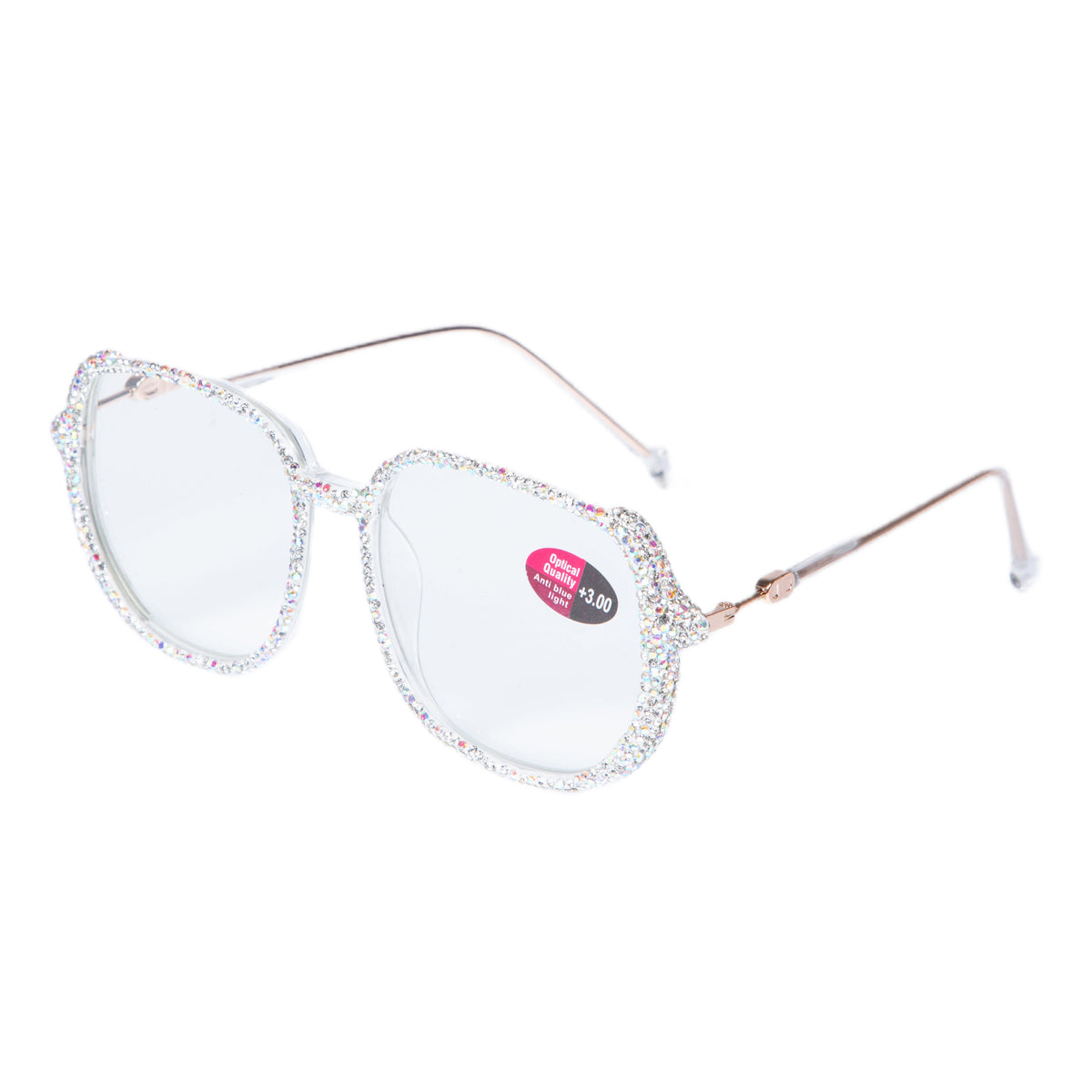 Handmade Rhinestone Square Reader Glasses G0468