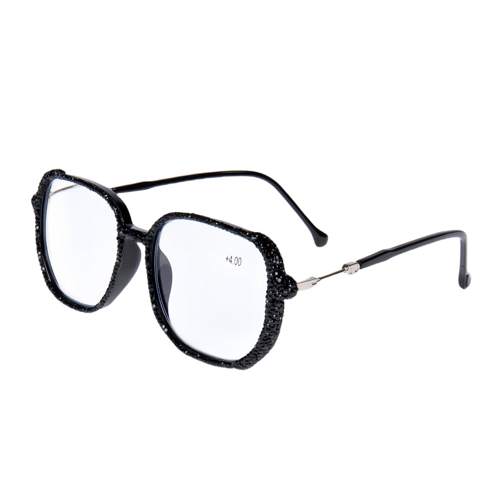 Handmade Rhinestone Square Reader Glasses G0468