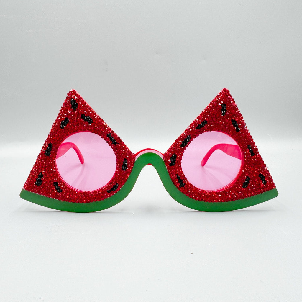 Handmade Rhinestone Watermelon Summer Party Sunglasses G0477