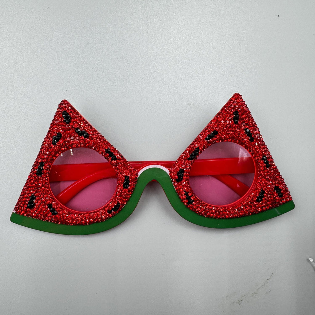 Handmade Rhinestone Watermelon Summer Party Sunglasses G0477