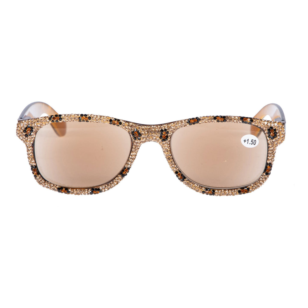 Rhinestone Rectangle Sun Reader G0485