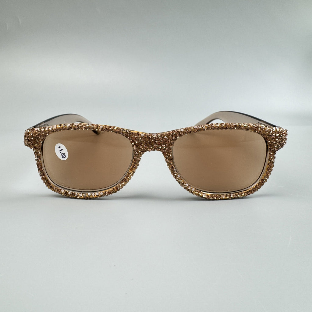 Rhinestone Rectangle Sun Reader G0486