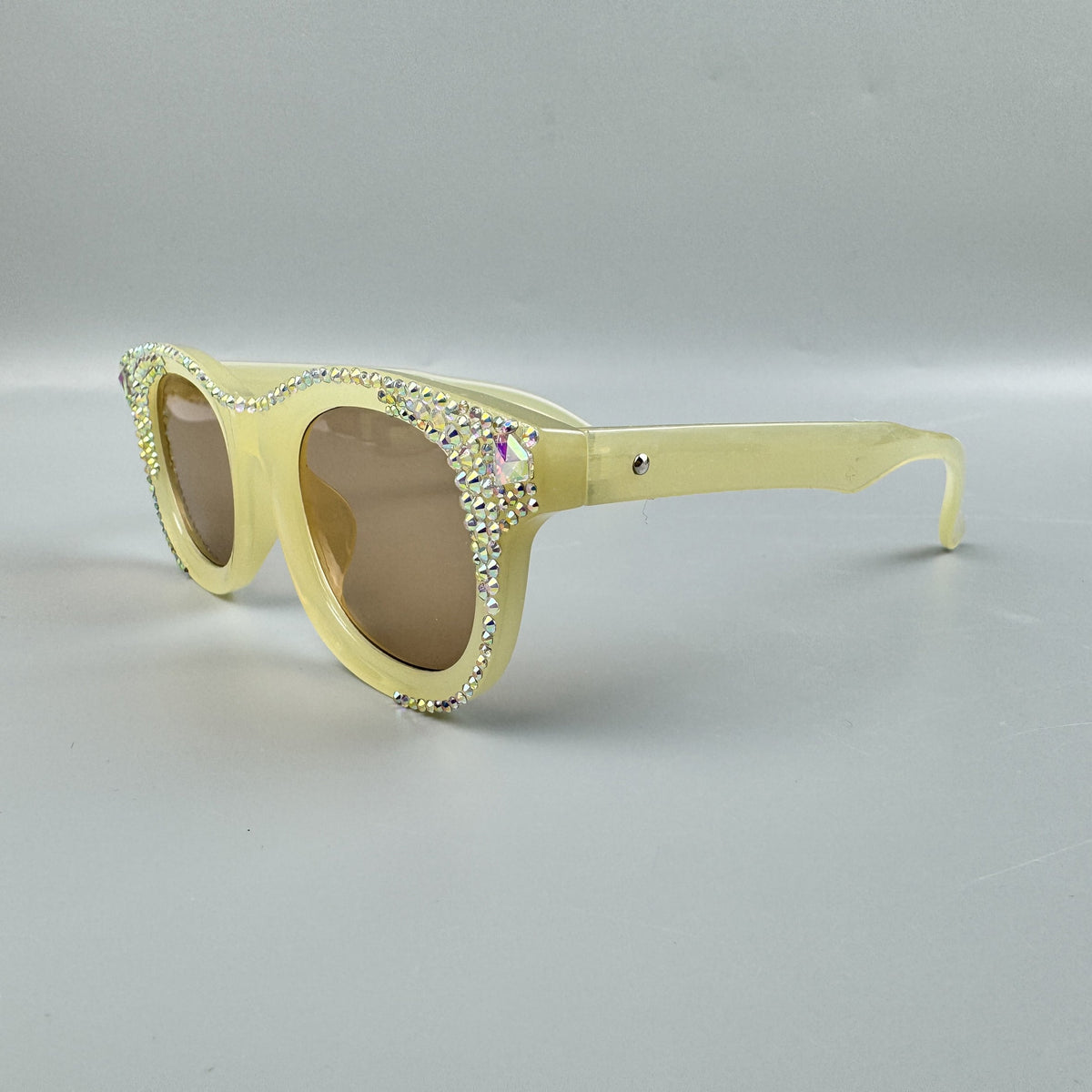 Handmade Rhinestone Round Sunglasses G0487
