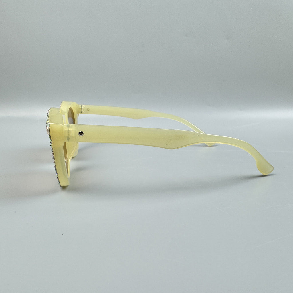 Handmade Rhinestone Round Sunglasses G0487