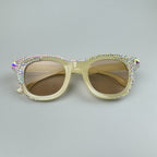 Handmade Rhinestone Round Sunglasses G0487