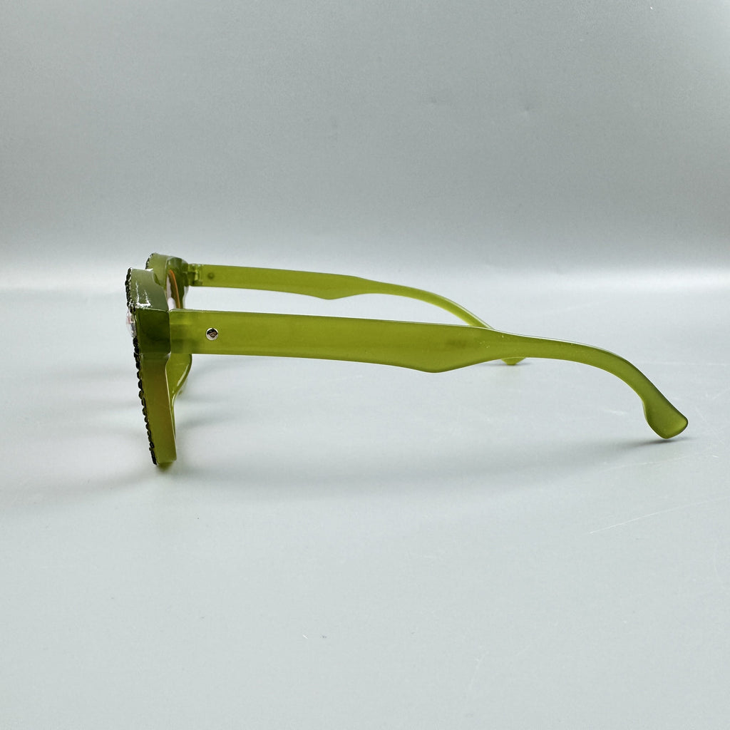 Handmade Rhinestone Round Sunglasses G0487
