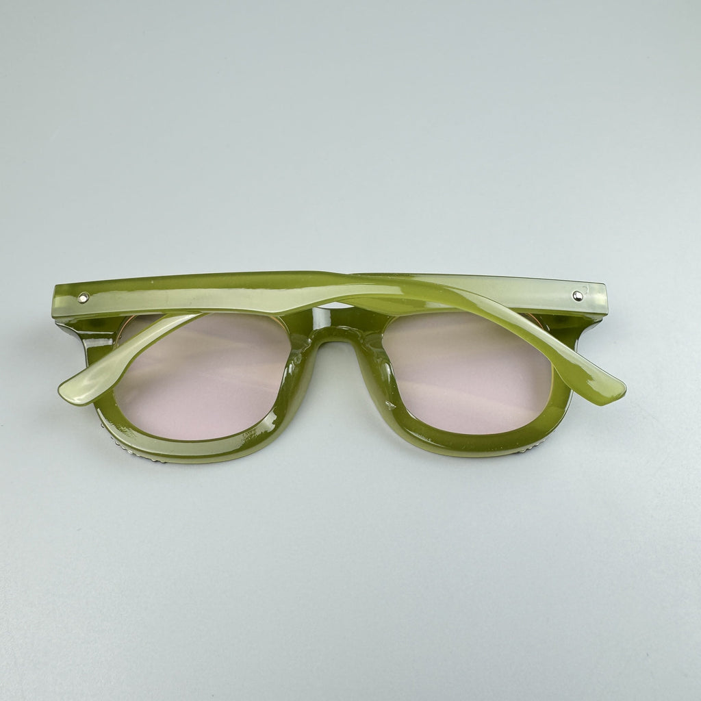 Handmade Rhinestone Round Sunglasses G0487