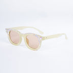 Handmade Rhinestone Round Sunglasses G0487