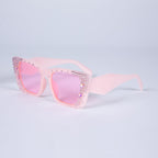 Handmade Rhinestone Square Sunglasses G0492