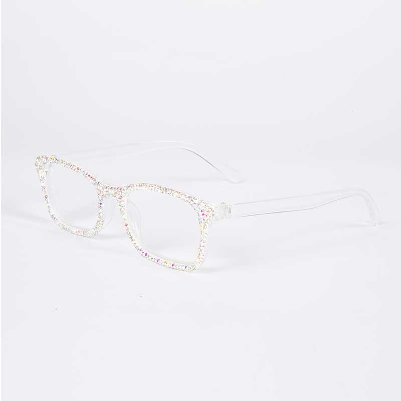 Handmade Rhinestone Rectangle Reader Glasses G0497