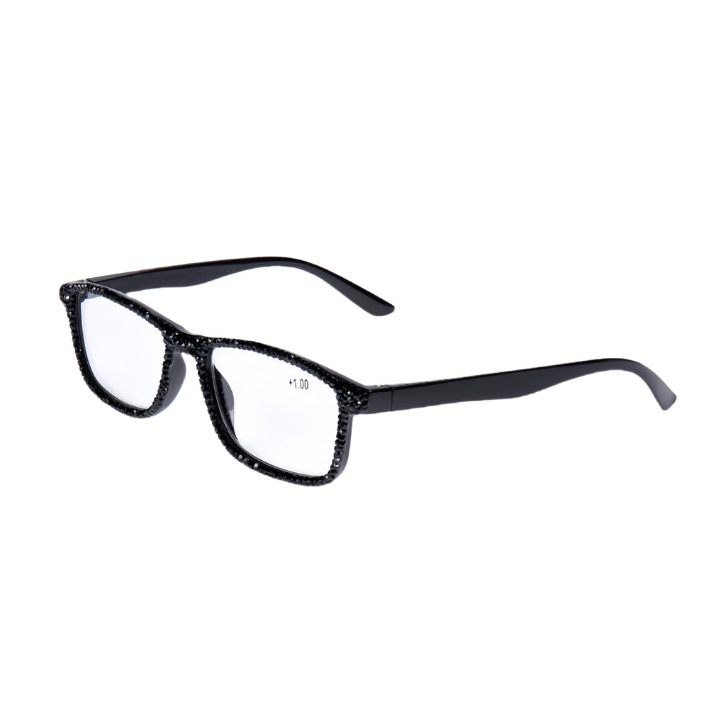 Handmade Rhinestone Rectangle Reader Glasses G0497