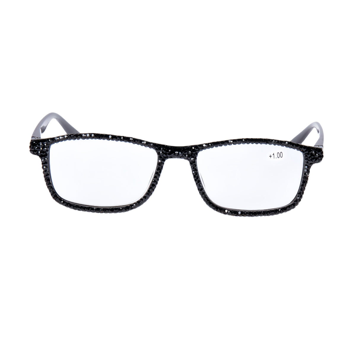 Handmade Rhinestone Rectangle Reader Glasses G0497