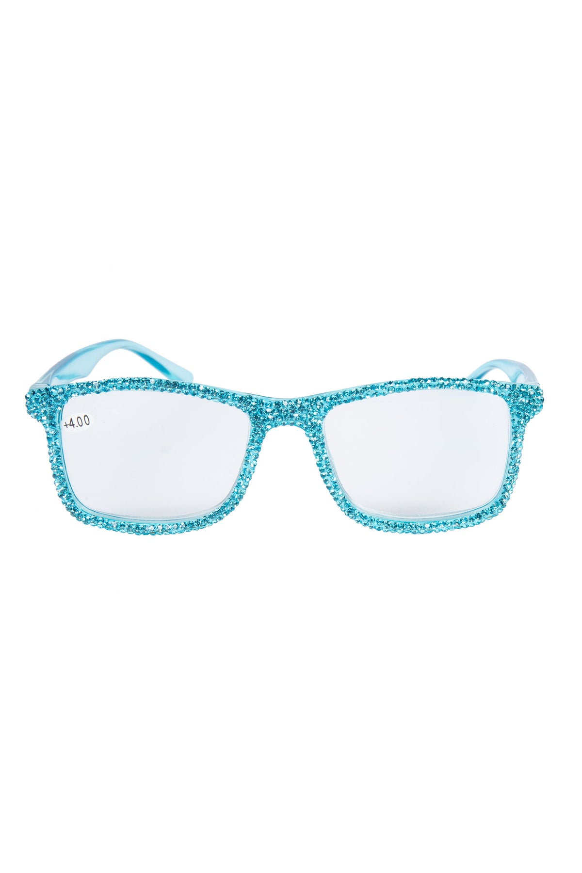 Handmade Rhinestone Rectangle Reader Glasses G0497