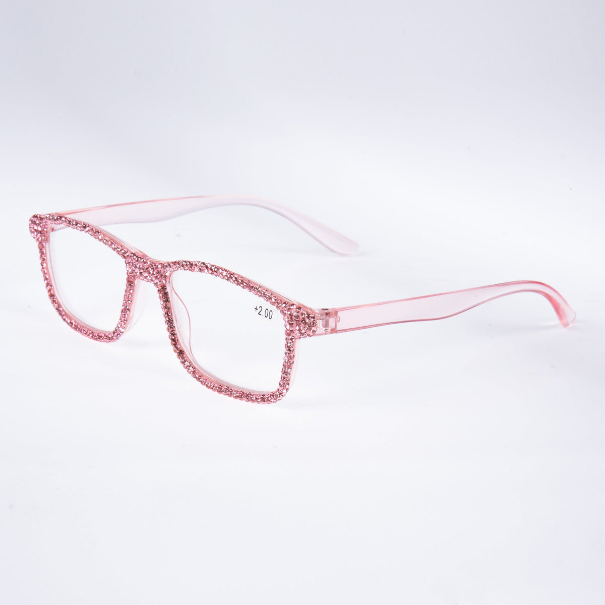 Handmade Rhinestone Rectangle Reader Glasses G0497