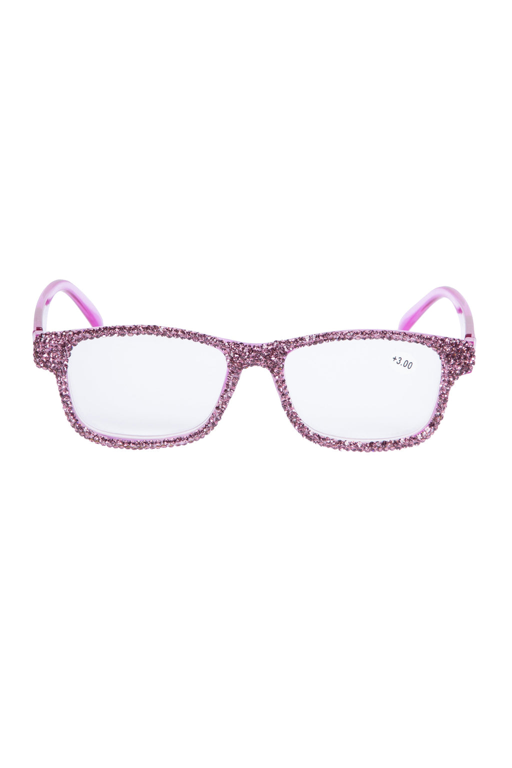Handmade Rhinestone Rectangle Reader Glasses G0497