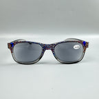 Handmade Rhinestone Square Sun Reader G0501