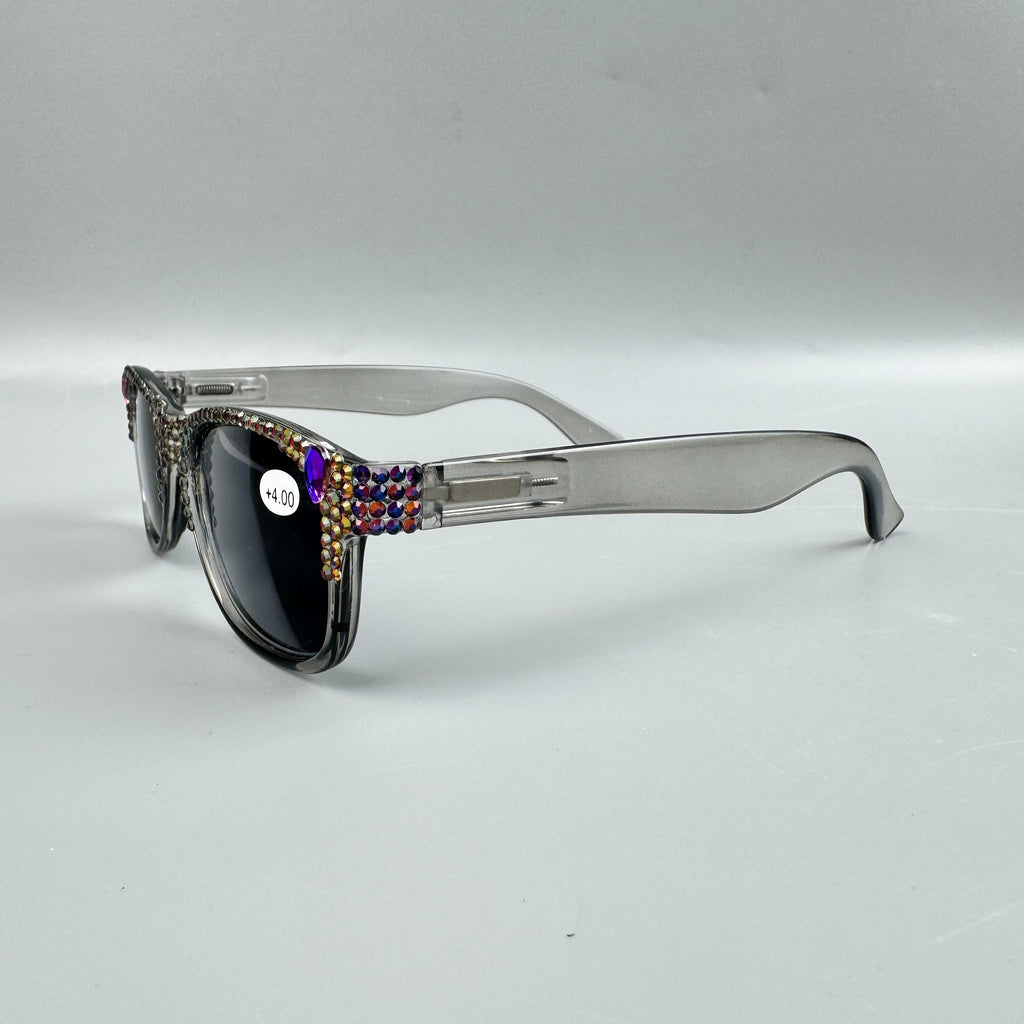 Handmade Rhinestone Square Sun Reader G0501