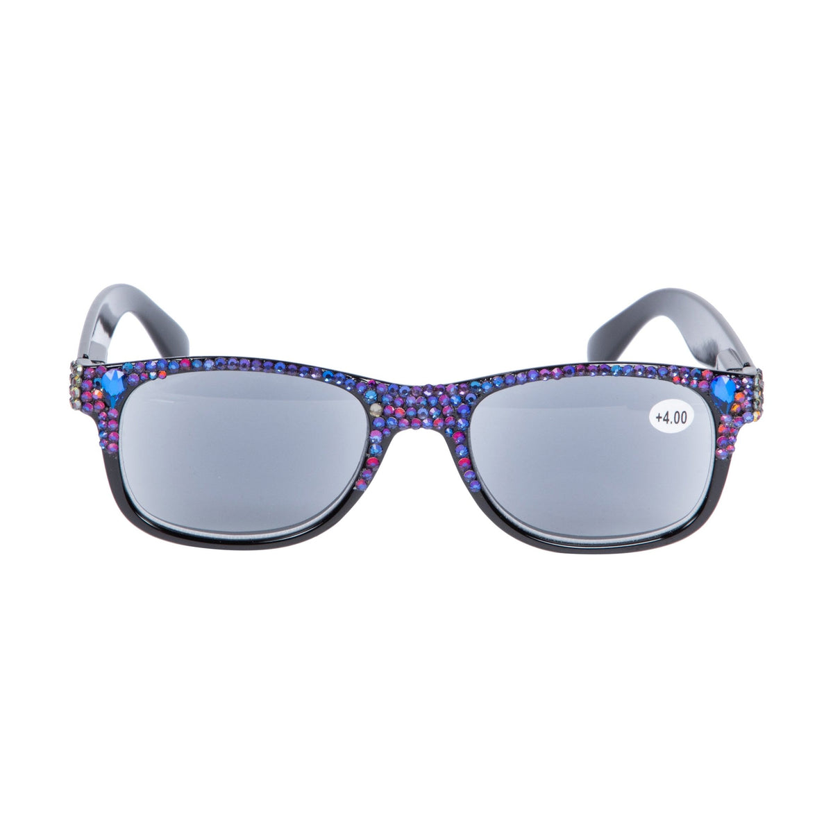 Handmade Rhinestone Square Sun Reader G0501-Black