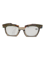 Handmade Rhinestone Square Frame Reader G0510