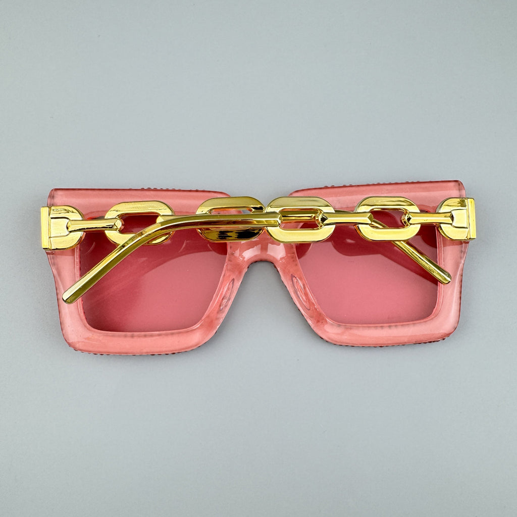 Handmade Rhinestone Stone Square Sunglasses G0529