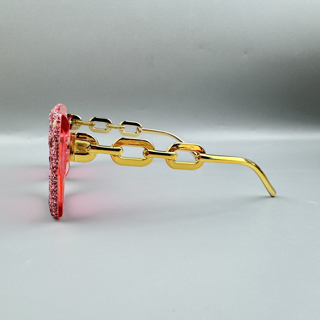 Handmade Rhinestone Stone Square Sunglasses G0529